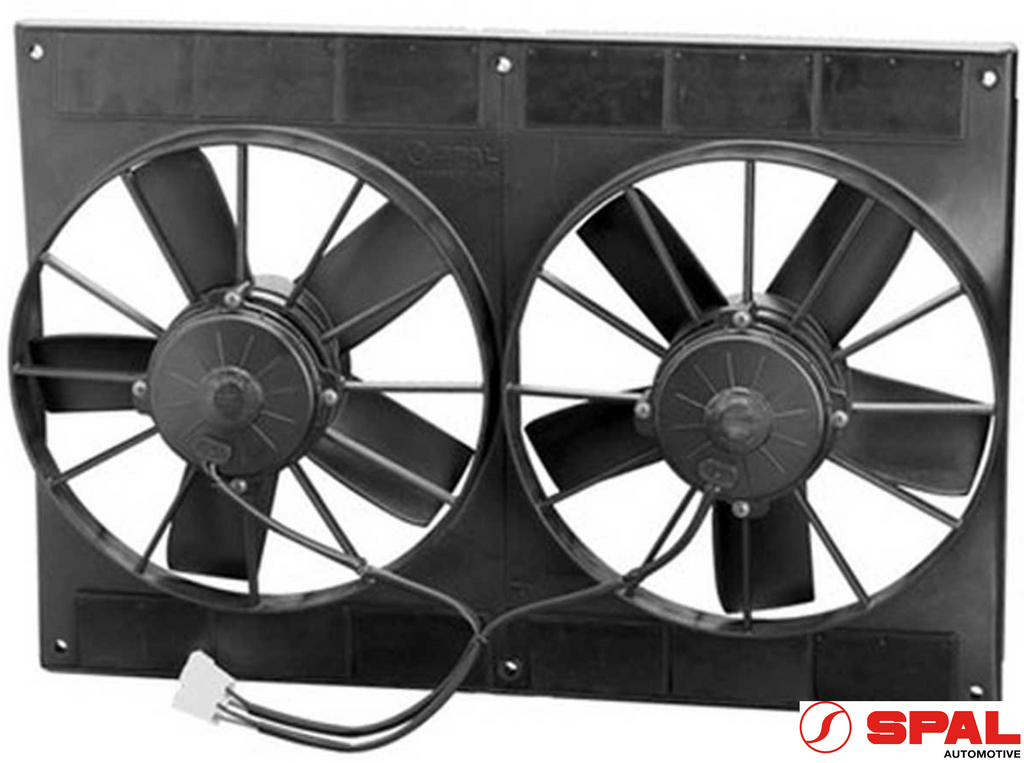 11" DUAL SPAL ELECTRIC FAN - STRAIGHT BLADE