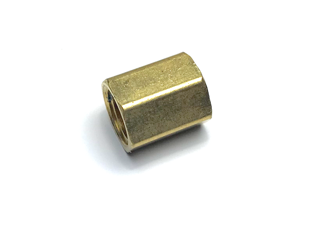 3/8" BRASS INVERTED FLARE JOINER - QTY 2