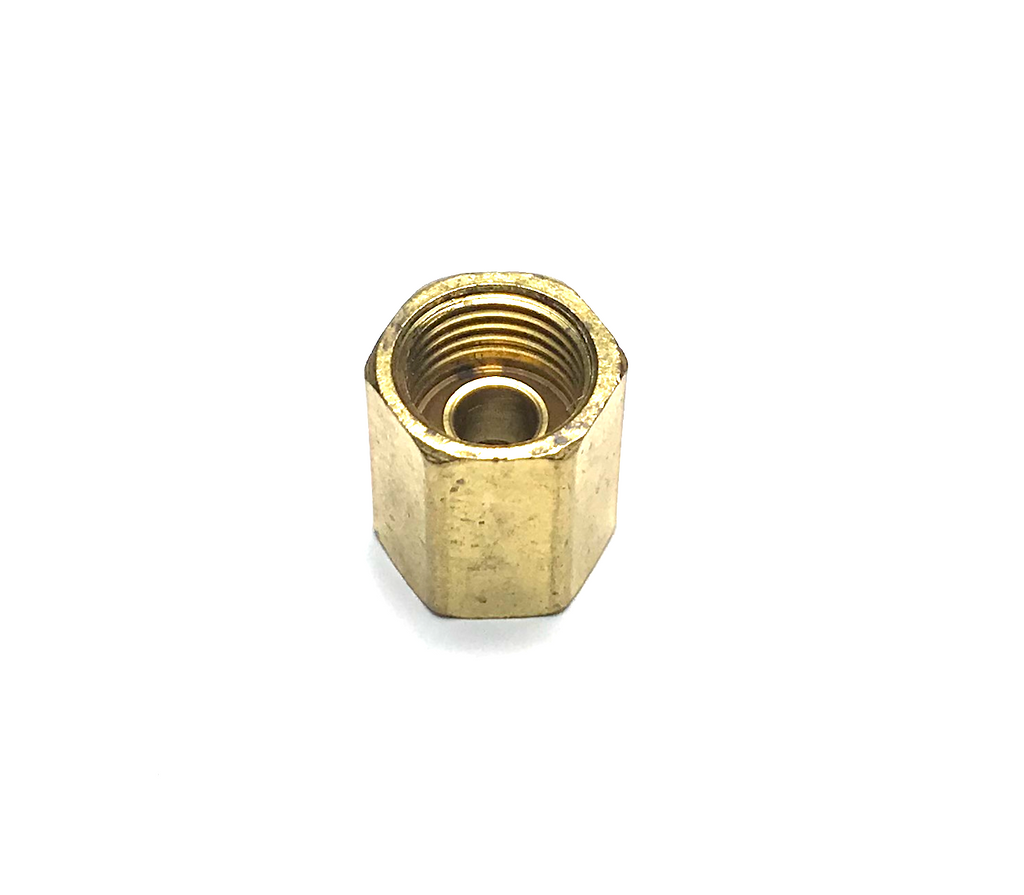 1/4" BRASS INVERTED FLARE JOINER - QTY 2