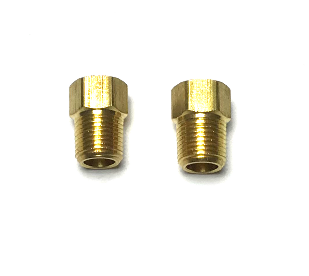 1/4" x 1/4" NPT BRASS INVERTED FLARE UNION - QTY 2